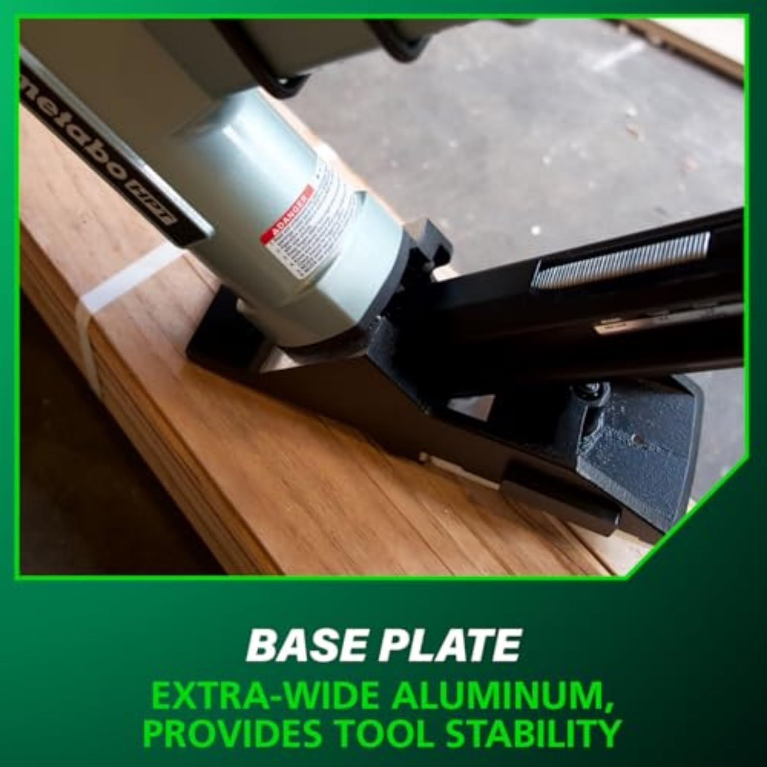 Metabo HPT 2-in-1 Flooring Nailer & Stapler, Accepts 16-Gauge L-Shaped Cleat Nails &15.5-Gauge 1/2-Inch Crown Flooring Staples, Mallet Actuated Pneumatic Operation, N5010AC(N5010AB)