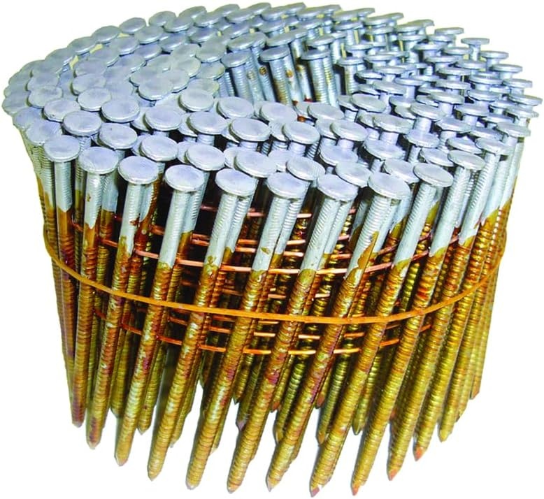 Metabo HPT Full Round Head Framing Nails | 3 Inch x .120 | Ring Shank | Hot Dipped Galvanized | Wire Coil | 2400 Count | 12707HHPT