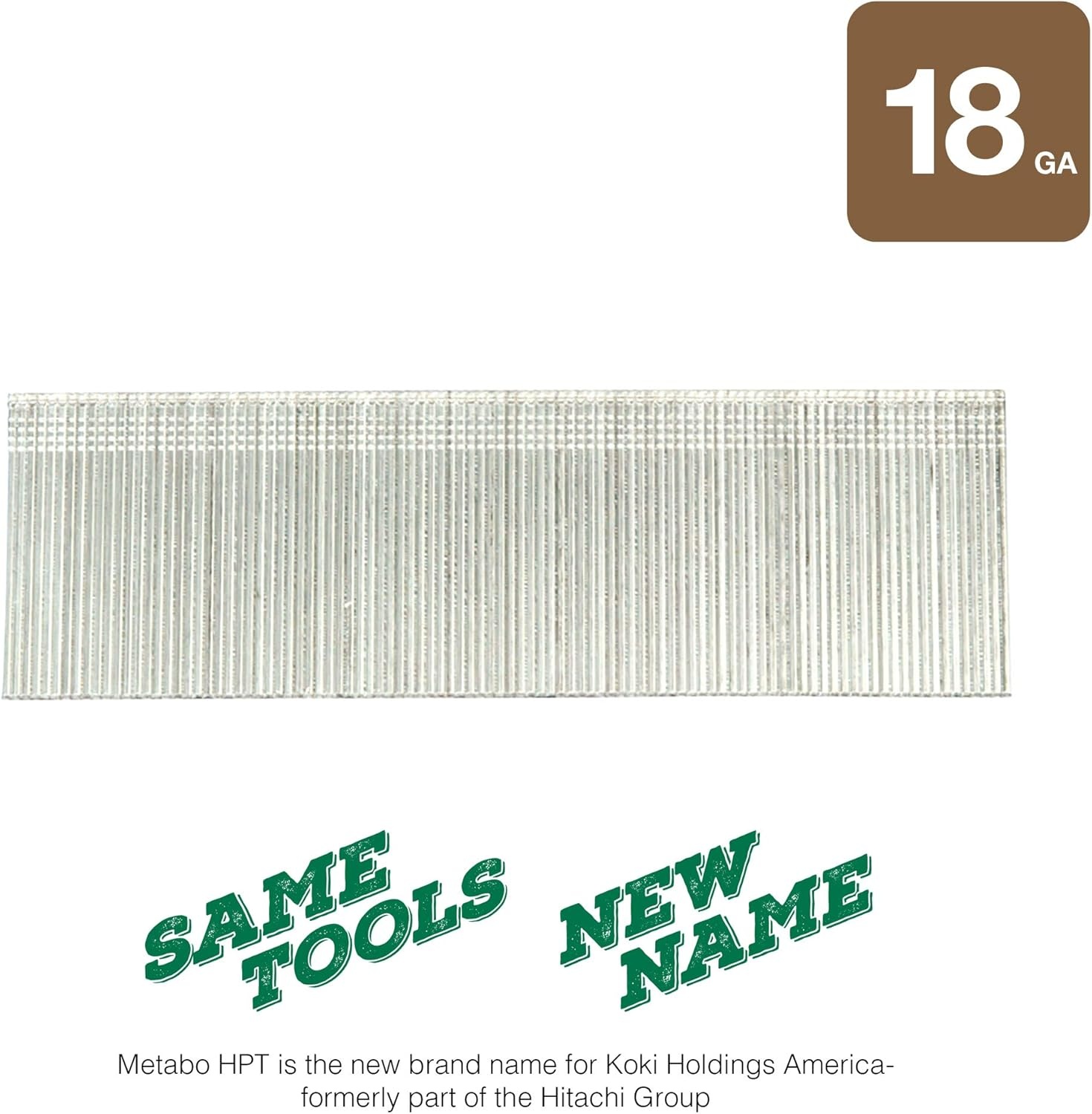 Metabo HPT 1-1/2 Inch 18 Gauge Brad Finish Nail | 5,000 Count | 14107SHPT(2″ x 18 GA EG)