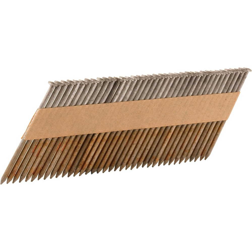 Metabo HPT Framing Nails, 3 in. x .131 in., Paper Tape, Clipped-Head, Ring Shank, Hot-Dipped Galvanized, 2500 Count (15139HPT)