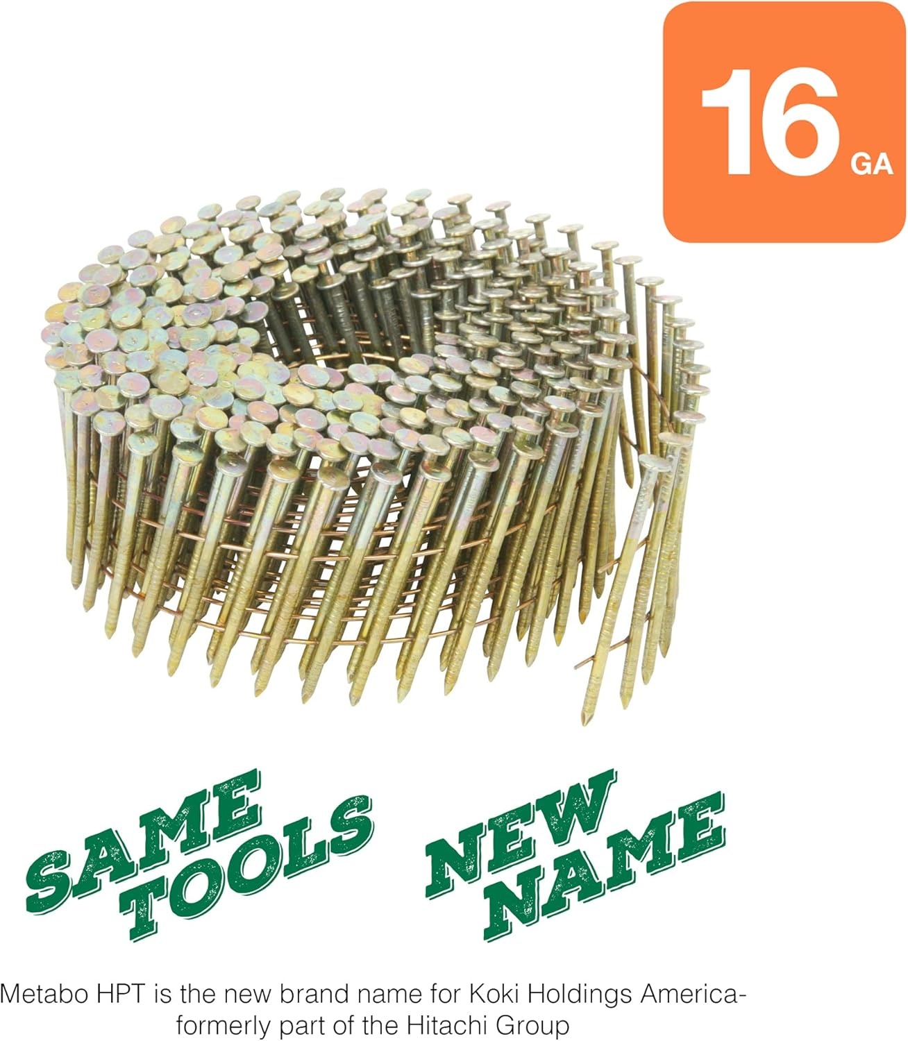Metabo HPT Framing Nails, 2″ x .099, Full Round Head, Wire Coil | 9000 Count | 12202HPT