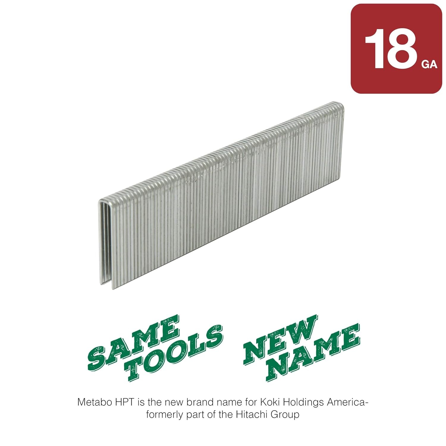 Metabo HPT 1 Inch 18 Gauge | Narrow Crown Finish Staples | 1,000 Count | Metabo HPT 21103SHPT(1/4″ x 1-1/4″ – 18 GA EG)