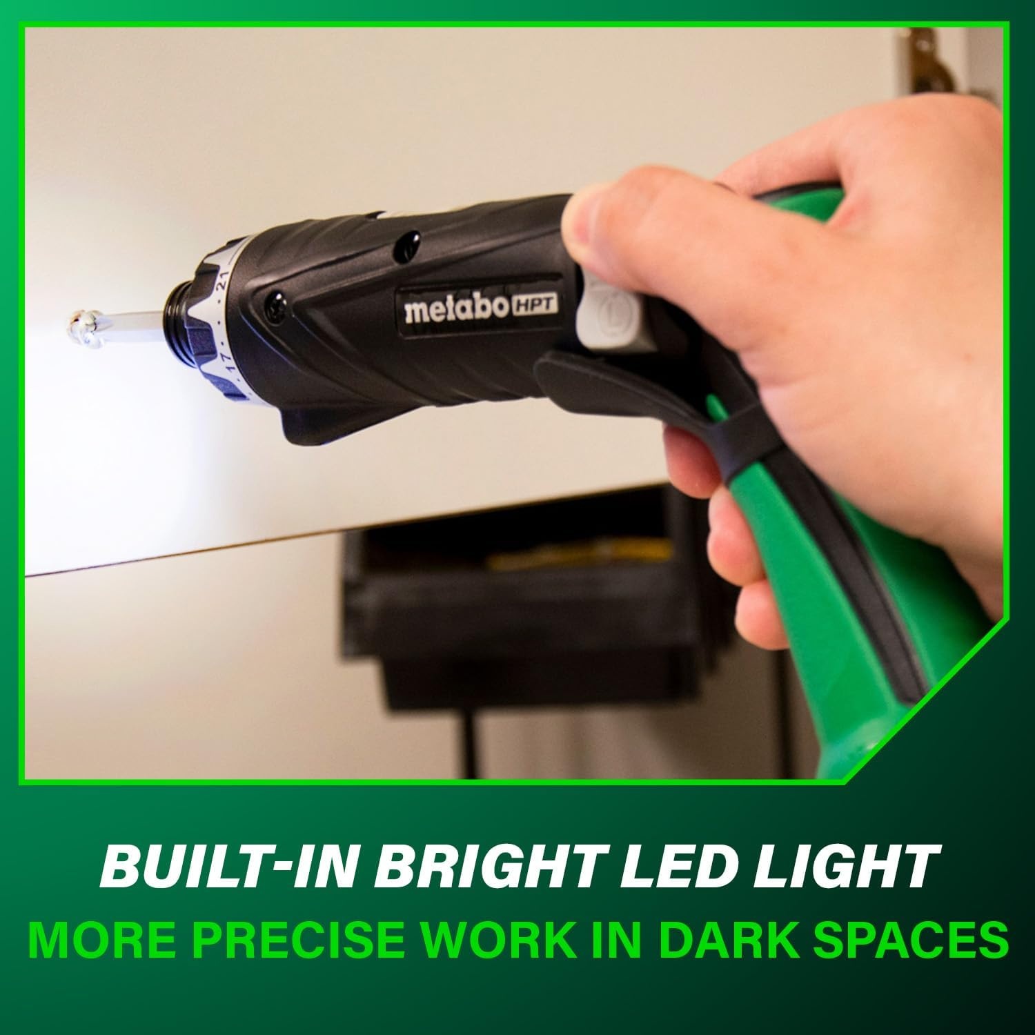 Metabo HPT 3.6V Lithium Ion Cordless Screwdriver Kit, Compact and Lightweight Power Screwdriver with 2 x 1.5Ah Batteries and Quick Charger, 21 + 1 Clutch Settings and Built-In LED Light, DB3DL2(DB3DL2 Only)