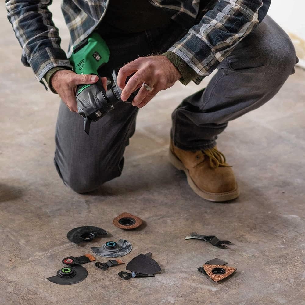 Metabo HPT 18V MultiVolt Cordless Oscillating Multi-Tool, Low Vibration Design, Universal Design, 6 Speed Settings, User Vibration Protection, Starlock, Tool Body Only, CV18DAQ4(CV18DBLQ5)