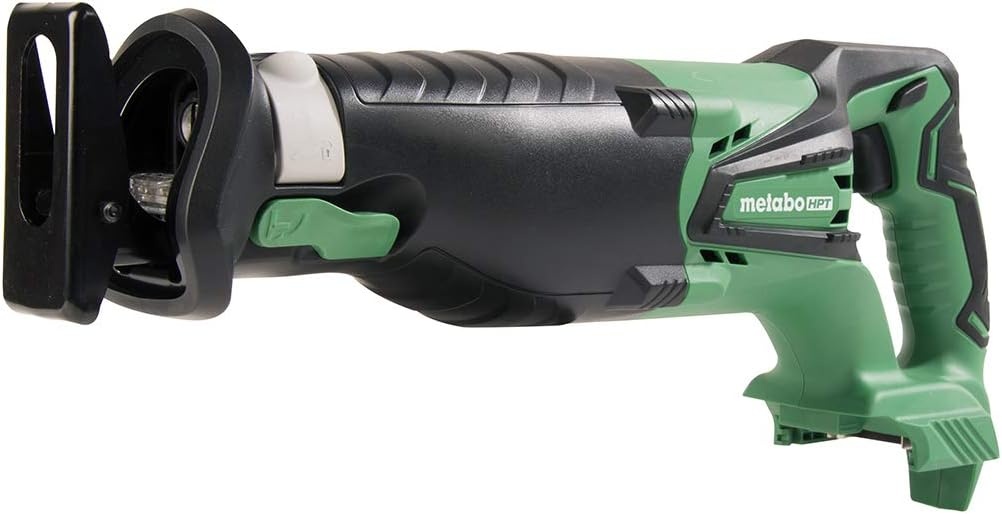 Metabo HPT KC18DG4LS 18V Cordless 4-Tool Combo Kit, Hammer Drill, Impact Driver, Reciprocating Saw, LED Flashlight, and two 18V Lithium Ion Compact 1.5Ah batteries, Lifetime Tool Warranty(4 Tool Kit)