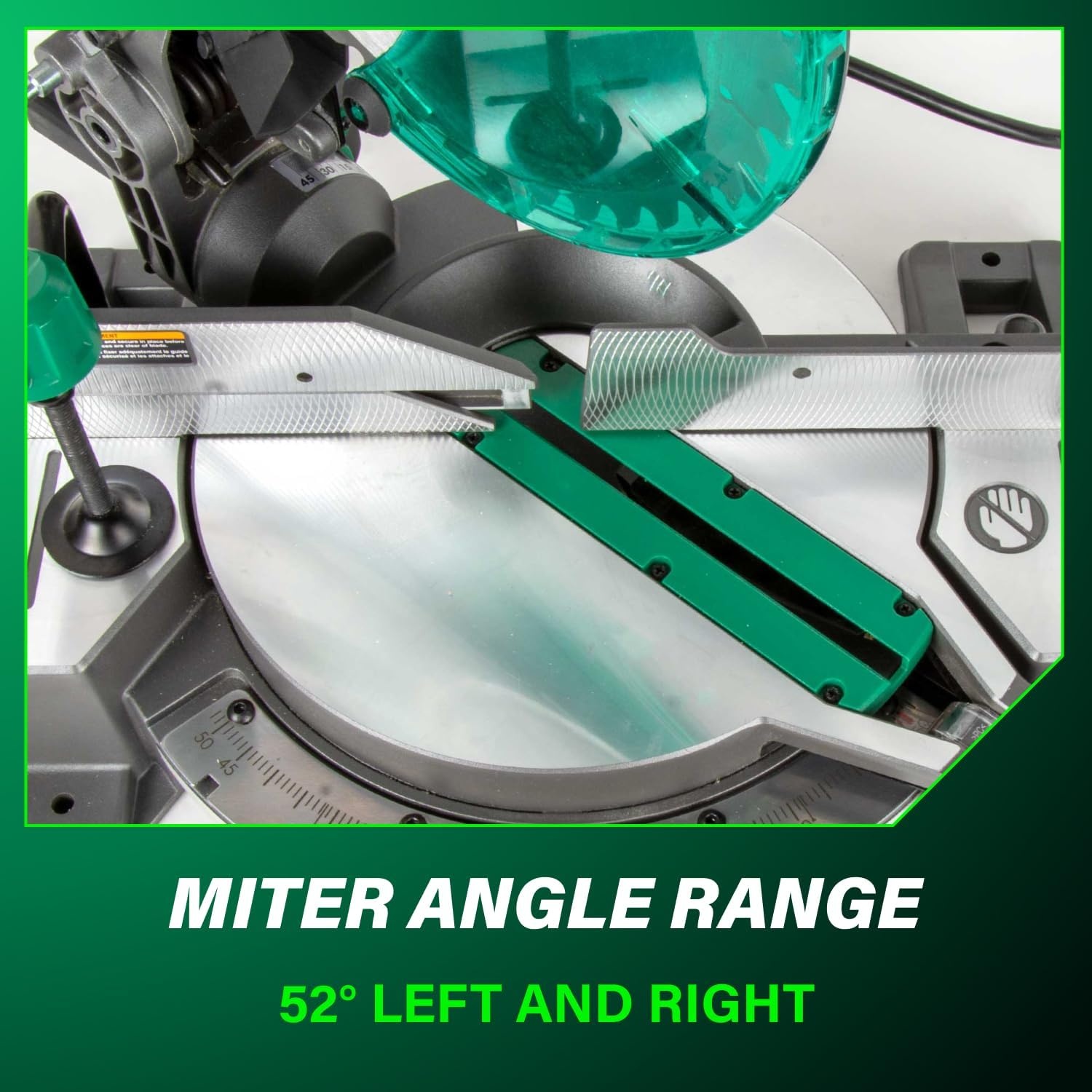 Metabo HPT 10-Inch Single Bevel Compound Miter Saw, 15-Amp Power Saw with Xact Cut Shadow Line, Precision Miter Angles, Single Bevel 0-45°, 40T TCT Miter Saw Blade, Lightweight Design, C10FCG2(C10FCG2 – Next Gen Model)