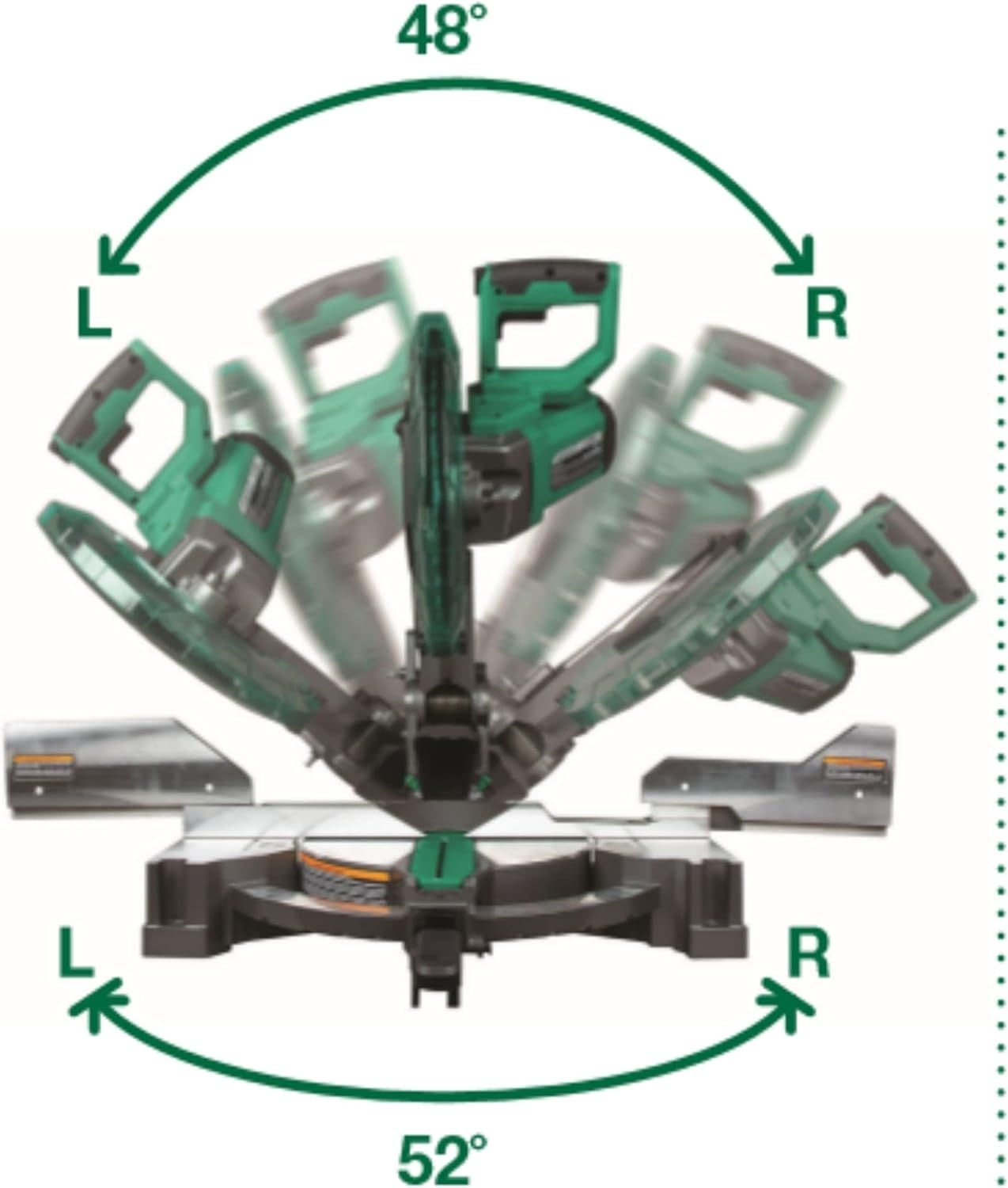 Metabo HPT 12-Inch Compound Miter Saw | Xact Cut LED Shadow Line System | Dual Bevel | C12FDHB(C12FDHB)