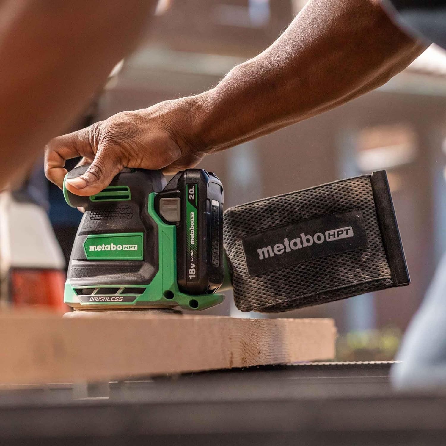 Metabo HPT 18V Cordless 5-Inch Random Orbital Sander, Best-in-Class Sanding Performance & Dust Collection, 6 Speed Settings, Lightweight Design, Multi-Use for Metal & Wood, Tool, Body Only, SV1813DAQ4(Metabo HPT SV1813DAQ4 Only)