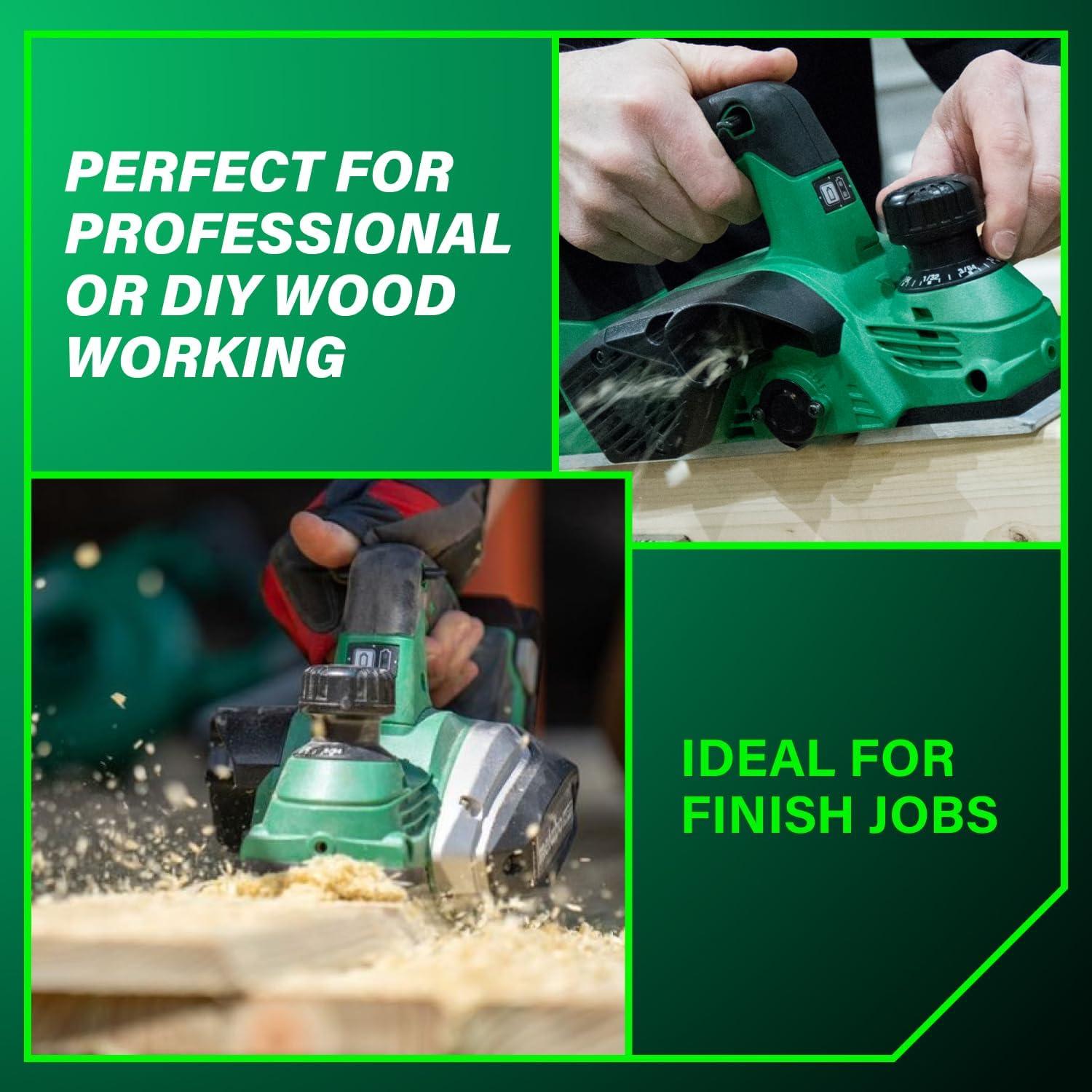 Metabo HPT 18V MultiVolt™ Cordless Hand Planer | Tool Only – No Battery | 3-1/4-Inch | P18DSLQ4