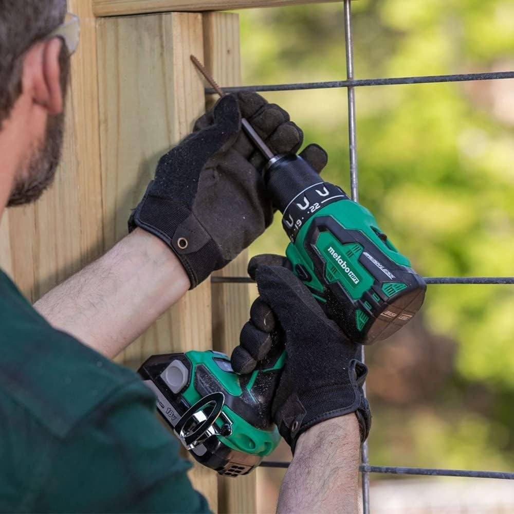 Metabo HPT 18V MultiVolt 1/2″ Cordless Brushless Driver Drill Kit, High Power Drill Set with Bag, 2 Lithium-Ion Metabo Batteries and Charger, Compact Lightweight Power Driver, DS18DEX(DS18DBFL2E)