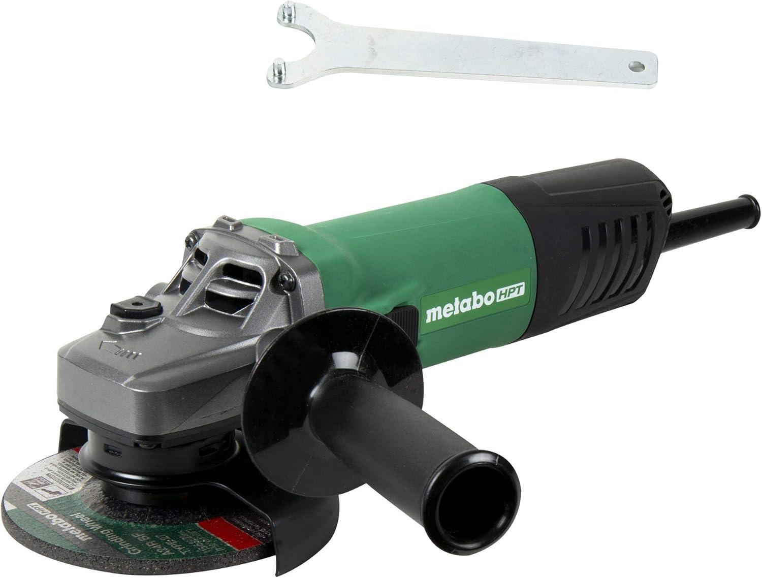 Metabo HPT Angle Grinder, 4.5-Inch, 10.5 Amp, Side Switch | G12SA4