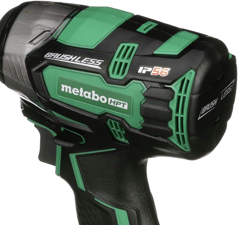 Metabo HPT 18V Cordless Impact Wrench | 225′-LBS of Torque | 1/2″ Square Drive | IP56 Compliant | LED Light | 4-Stage Electronic Speed Switch | Brushless | Tool Only – No Battery | WR18DBDL2Q4