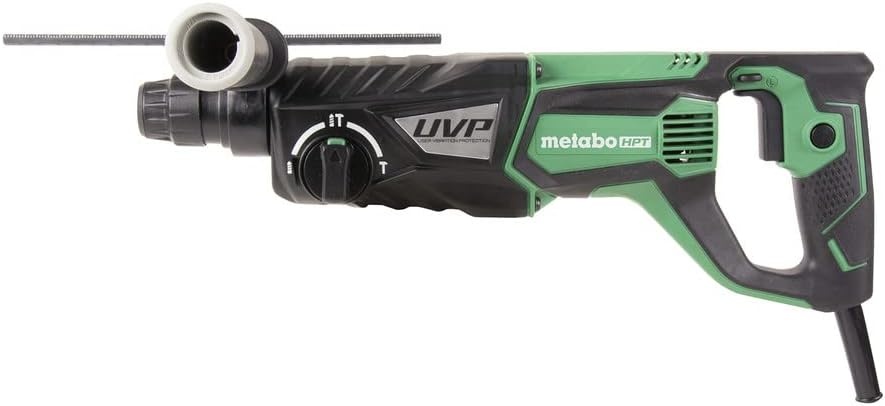 Metabo HPT Rotary Hammer, 1-1/8″, SDS Plus, 3-Mode, D-Handle, User Vibration Protection (DH28PFY)