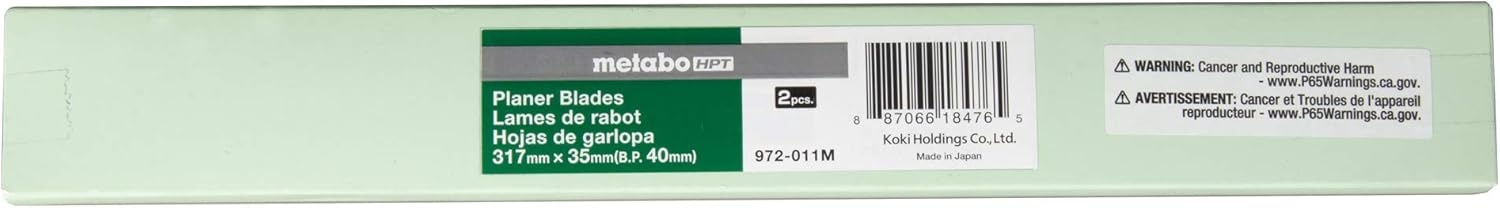Metabo HPT 972011M 12″HSS PLANER BLADES 1pair P12R P12RA P100F F1000A