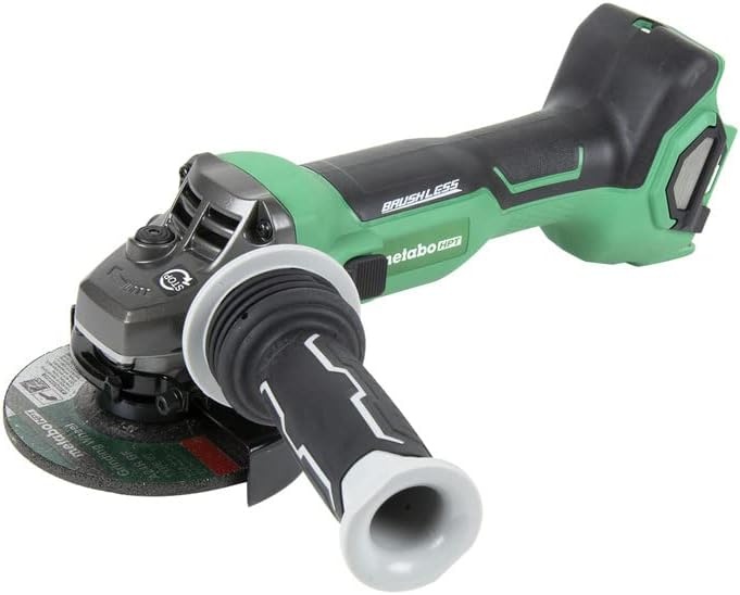 Metabo HPT 36V MultiVolt Brushless Angle Grinder | 4-1/2-Inch | Slide Switch | Tool Body Only | G3612DAQ6
