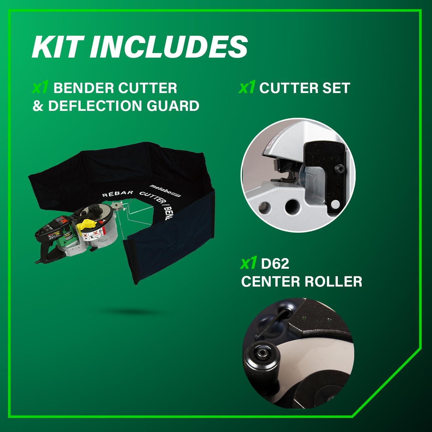 Metabo HPT Portable Rebar Bender and Cutter, 8-Amp Motor, Grade 60 rebar, Maximum 180° Angle, Variable Speed Trigger, Lightweight Design, Precision Bends and Cuts, VB16Y(Corded Electric)
