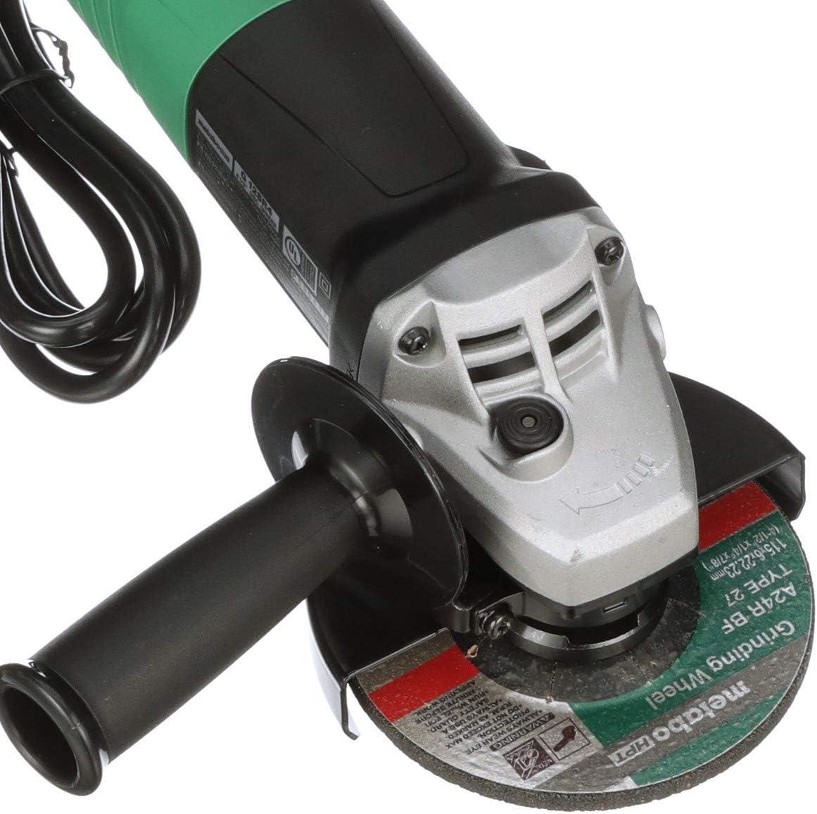 Metabo HPT 4-1/2-Inch Angle Grinder, Includes 5 Grinding Wheels & Hard Case, 6.2-Amp Motor, Compact & Lightweight, G12SR4(Pack of 3)