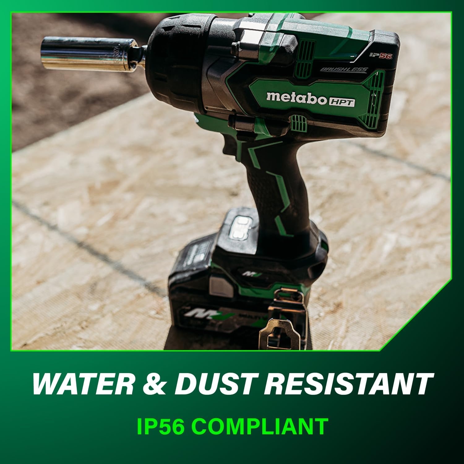 Metabo HPT 36V MultiVolt Cordless Brushless High Torque 3/4″ Impact Wrench, Accepts Any 18V/36V MultiVolt Battery, IP56 Compliant, High Performance Power Tool, Tool Body Only, WR36DFQ4