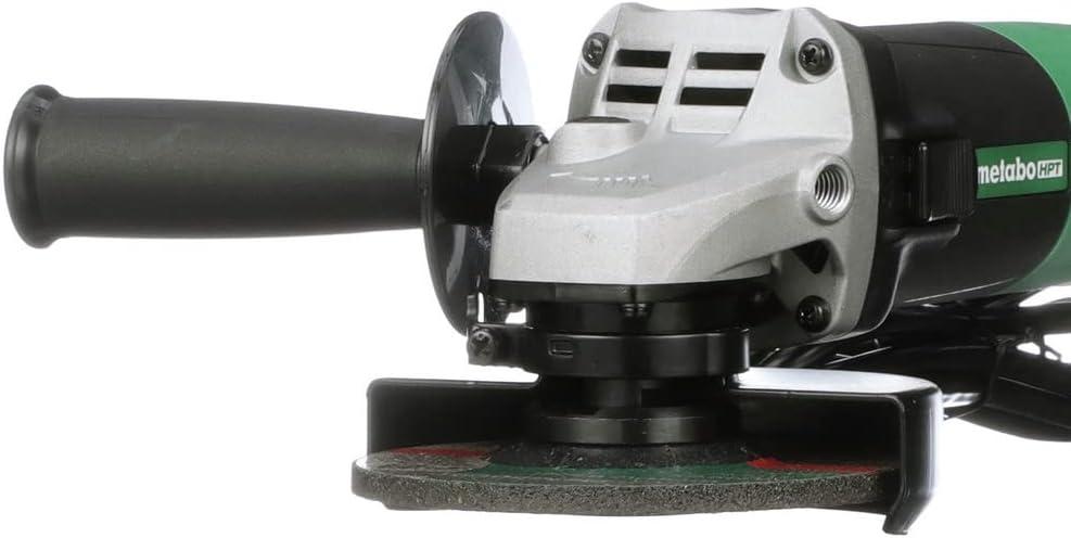 Metabo HPT 4-1/2-Inch Angle Grinder, Includes 5 Grinding Wheels & Hard Case, 6.2-Amp Motor, Compact & Lightweight, G12SR4(Pack of 1)