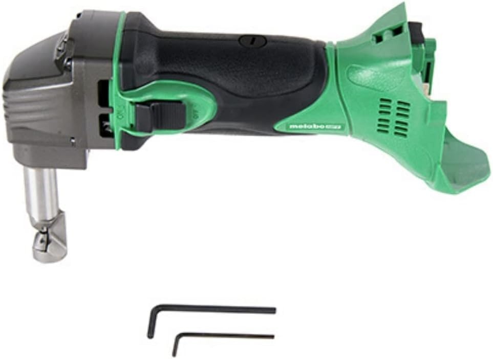 Metabo HPT 18V MultiVolt™ Cordless Nibbler | Tool Only – No Battery | For Ribbed Metal Panels | 180 Degree 3-Stop Die Holder | CN18DSLQ4