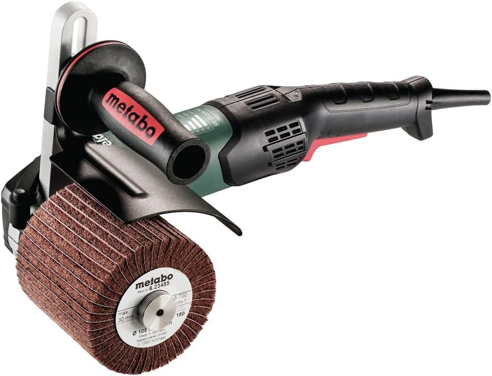 Metabo HPT SE 17-200 RT Set Burnishing Machine, Metal Polishing Tool with High Torque Motor, 14.5 Amp, Vario-Tacho-Constamatic Control, Motor with Dust Protection, Made in Germany, 646259620(Metabo SE 17-200 RT)