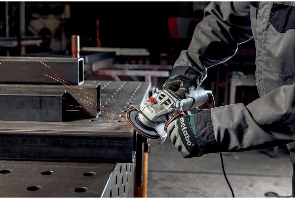 Metabo HPT Corded Angle Grinder 4.5″/ 5″ Inch, 11 AMP Electric Angle Grinder Tool, M-Quick System, Paddle Switch, 11,000 RPM, Made in Germany, Compact Power Tools, WE 11-125 Quick, 646623420(Metabo WE 11-125 Quick)