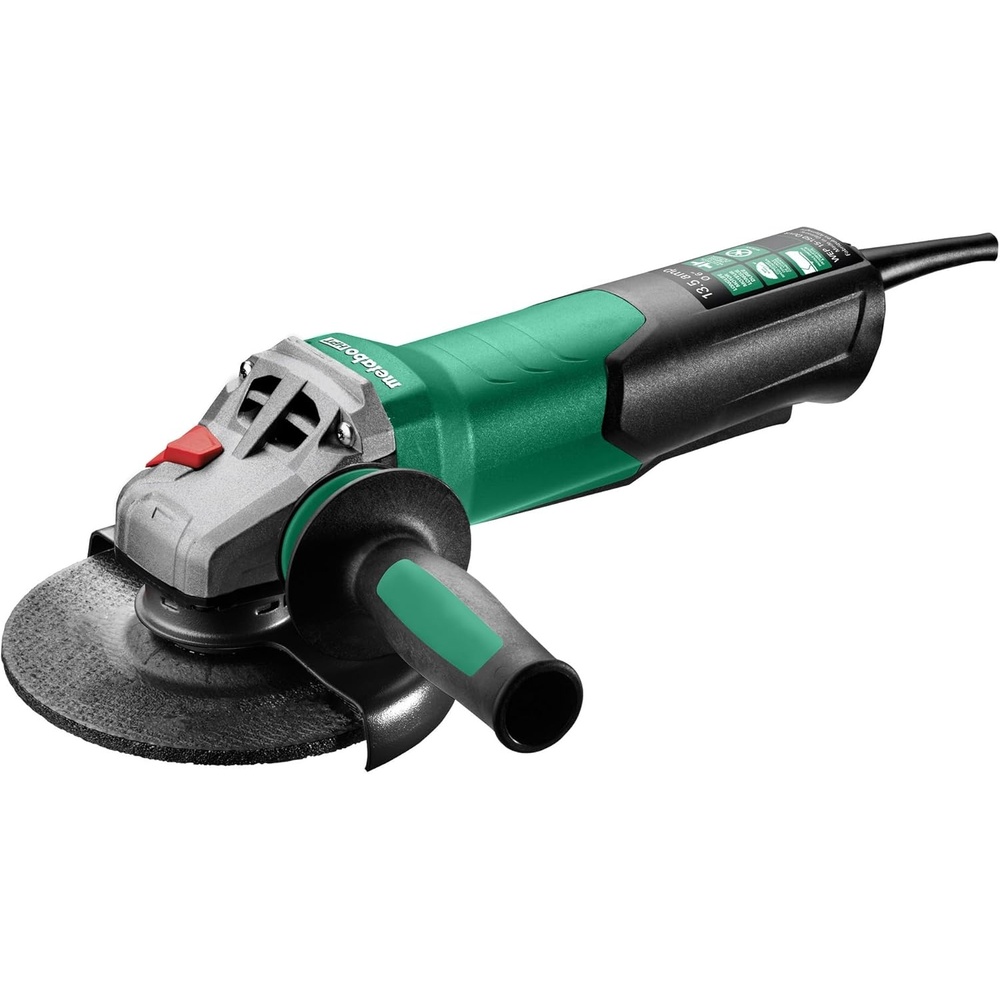 Metabo HPT Corded Angle Grinder 6 Inch, 13.5 AMP Electric Angle Grinder Tool, Electronic Speed Control, M-Quick System, 9,600 RPM, Made in Germany, Paddle Switch, WEP 15-150 Quick, 646488420(Metabo HPT WEP 15-150 Quick)