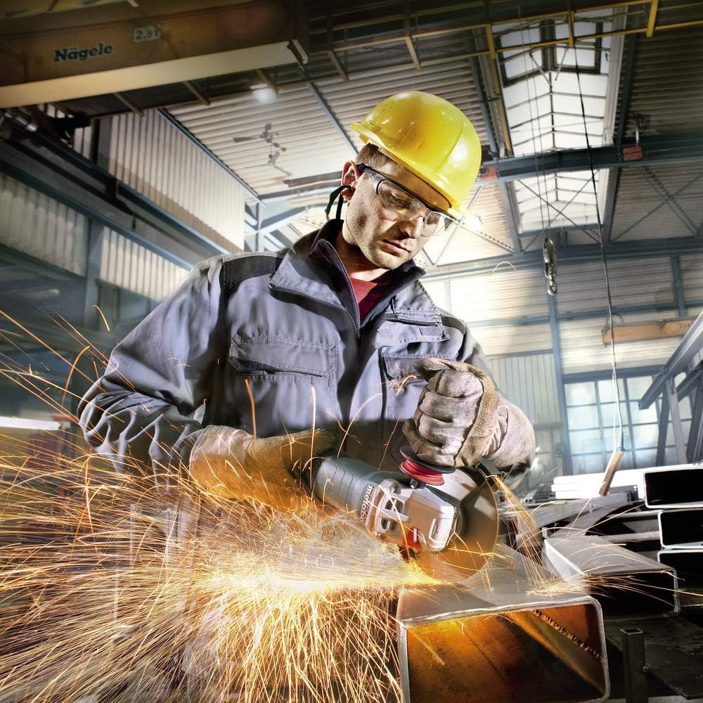 Metabo HPT Corded Angle Grinder 6 Inch, 13.5 AMP Electric Angle Grinder Tool, Electronic Speed Control, M-Quick System, 9,600 RPM, Made in Germany, Paddle Switch, WEP 15-150 Quick, 646488420(Metabo WEP 15-150 Quick)